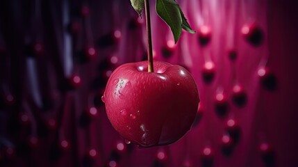 Sticker - hanging on cherry UHD Wallpaper