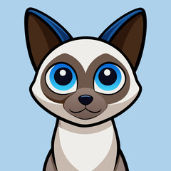 Wall Mural - Siamese cat