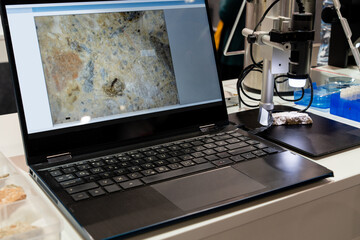 Leinwandbilder - Optic machine for precise measurement of part size and quality evaluation. Smart factory
