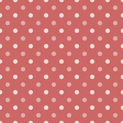 Wall Mural - Simple, seamless polka dot background