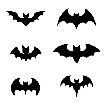 set of halloween bats 