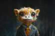 © ADDICTIVE STOCK - Enchanting creature in suit with a whimsical gaze. Generative AI image