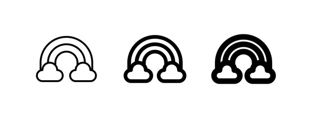 editable rainbow vector icon. part of a big icon set family. perfect for web and app interfaces, pre