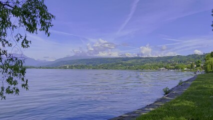 Wall Mural - lago di viverone in italia, viverone lake in italy