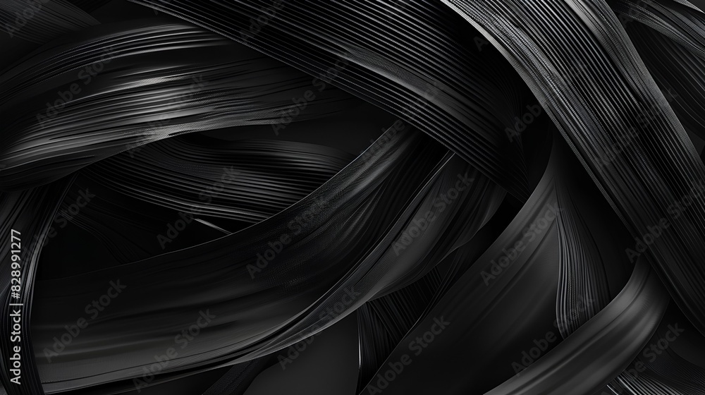 Abstract black background with wavy lines and texture for design ...