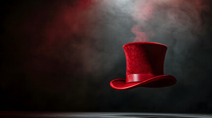 Red magician's hat