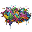 © OKAN - Colorful Graffiti Art Bursting With Abstract Shapes on a Transparent Background