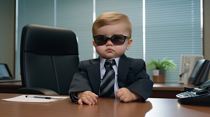 Wall Mural - Baby boss