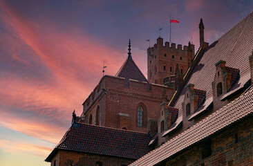 Wall Mural - Malbork Castle, capital of the Teutonic Order in Poland	