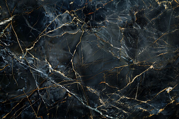 Wall Mural - black marble surface texture, blank nature stone background