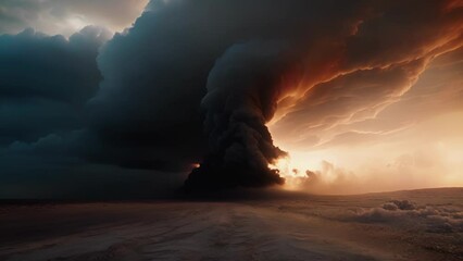 Wall Mural - despite the danger some brave souls venture closer to the tornado mesmerized by its power and beauty