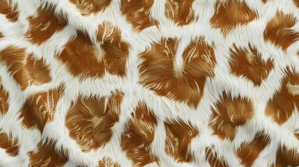 Canvas Print - realistic fur seamless pattern featuring giraffe patches, light colors