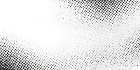 Abstract Halftone Pattern with Gradient Effect in Black and White