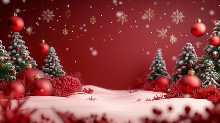 Wall Mural - Merry Christmas and happy new year. Christmas holiday background illustration