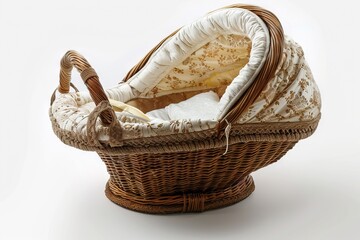 Baby Carry Cot isolated with clipping path