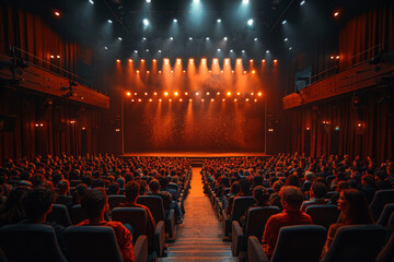 Wall Mural - a community theater group staging a modern reinterpretation of a classic play, injecting new life in