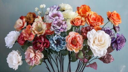 Sticker - Vivid and attractive hues of artificial blooms