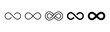 © icons gate - infinity icon set vector infinite, eternity, infinity, endless, loop, unlimited, icons, symbol