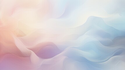 Aufkleber - A dreamy abstract wave background in soft pastel tones, Smooth wavy shape pastel background