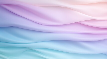 Fototapete - Soft pastel color silk cloth wavy background, Silk cloth wavy multi soft color image