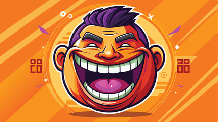 funny emoji, illustration, vector