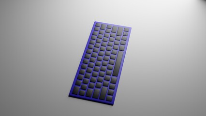 Wall Mural - computer keyboard made in 3d