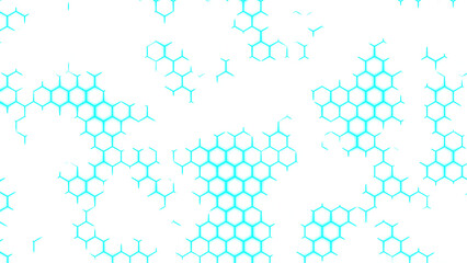 Wall Mural - abstract background with hexagon shapes. design. fragment of plastic honeycomb imitation.