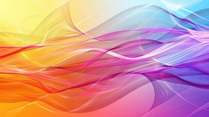 Wall Mural - Abstract colorful wave background featuring dynamic wave designs and bright, smooth transitions