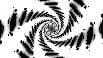 Wall Mural - abstract spinning swirling blurred stains creating effect of a spiral. design. hypnotic tornado of d