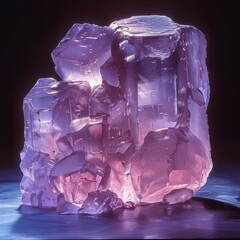 Poster - purple crystal gem stone