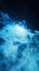 Wall Mural - fantastic dense flowing particles background, 3d rendering.