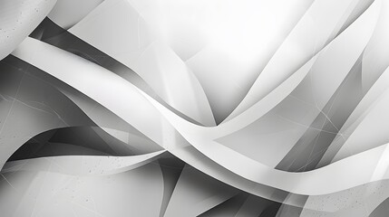 Wall Mural - grey white abstract background geometry shine and layer element vector for presentation design.