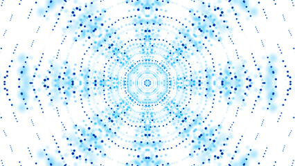 Wall Mural - hypnotic circular pattern moving from dots. design. dots move in geometrically circular pattern. kal