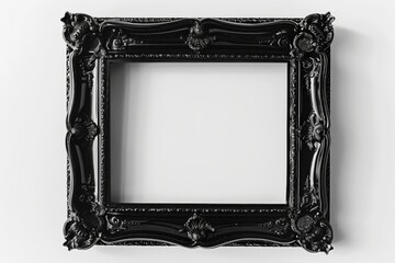 Black frame isolated on white background size 3 2