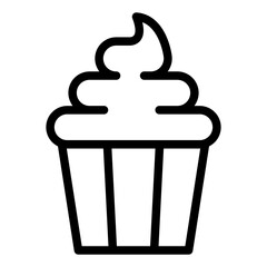 Wall Mural - cupcake icon 