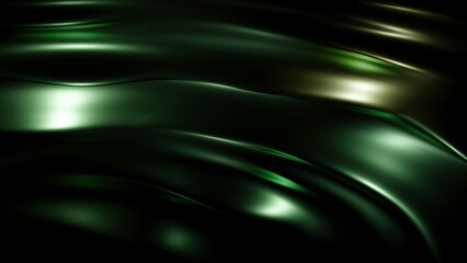 Wall Mural - colored liquid with circular waves. design. beautiful waves on surface of colored liquid. metallic s