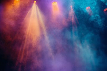 Blurred texture background as stage light shines on artists performing at a concert