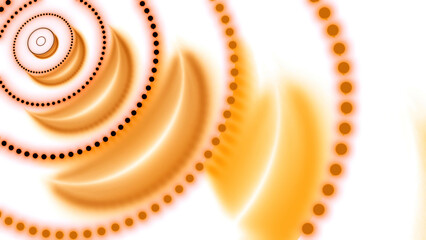 Wall Mural - abstract concentric rings of dots and shadows. design. circles optical illusion.