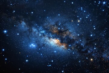 stunning view of a star-filled galaxy in deep space, showcasing the beauty and vastness of the unive