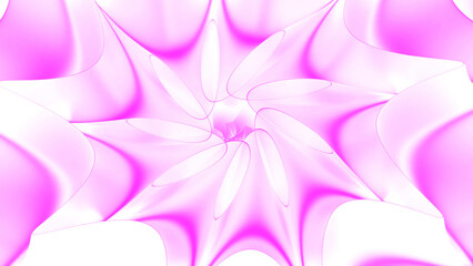 Wall Mural - absorbing bright star fractal shapes. motion. beautiful relaxing background with moving stars into t