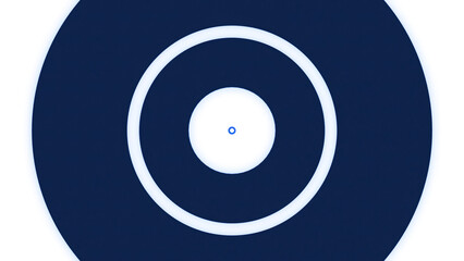 Wall Mural - animation with moving circles and pulse wave. design. ring in center pulsates and gives annular wave