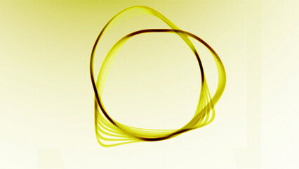 Canvas Print - animation with moving ring vibrations. design. 3d ring in space with moving wave vibrations. pulsati