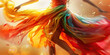 © Lila Patel - A dancer spins with joy, their colorful skirt spinning outwards, their movements expressing freedom and passion in the rhythm of the music