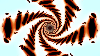 Wall Mural - abstract spinning swirling blurred stains creating effect of a spiral. design. hypnotic tornado of d