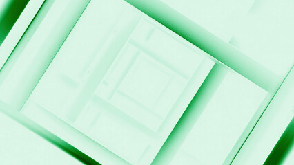 Sticker - rotating animation with endless squares. motion. abstract hypnotic tunnel of white squares. squares 
