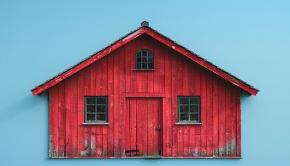 Canvas Print - red house 