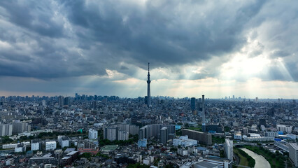 Leinwandbilder - 東京の風景　空撮