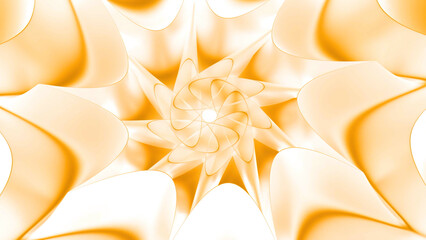 Wall Mural - abstract floral soft fractal pattern. motion. star shaped elements with hypnotic effect.