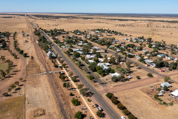 Wall Mural - the outback queensland town of ilfracombe.