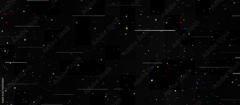 Glitch video tape background. Colored noise texture template. Glitched ...